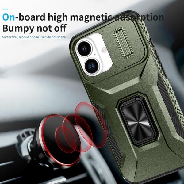 iPhone 17 Skal med Sliding Camshield Holder Alpingrön