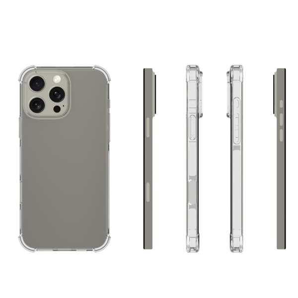iPhone 16 Pro Max Shockproof Non-slip Tjock TPU Skal