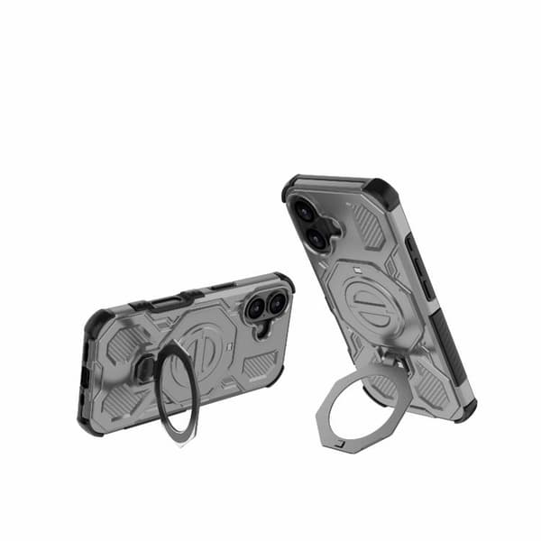 iPhone 17 Skal - Solid Färg med MagSafe Magnetisk TPU+PC Grå