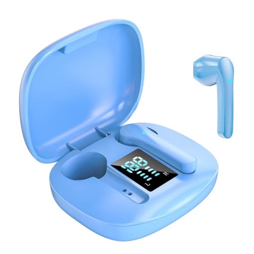 JS36 Bluetooth 5.0 TWS Semi-in-ear Stereo True Wireless Bluetooth-hörlurar Blå