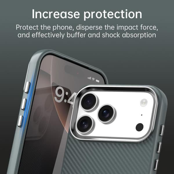 iPhone 18 Pro Max / iPhone 17 Pro Max Skal - Kolfiber Series IMD Grå
