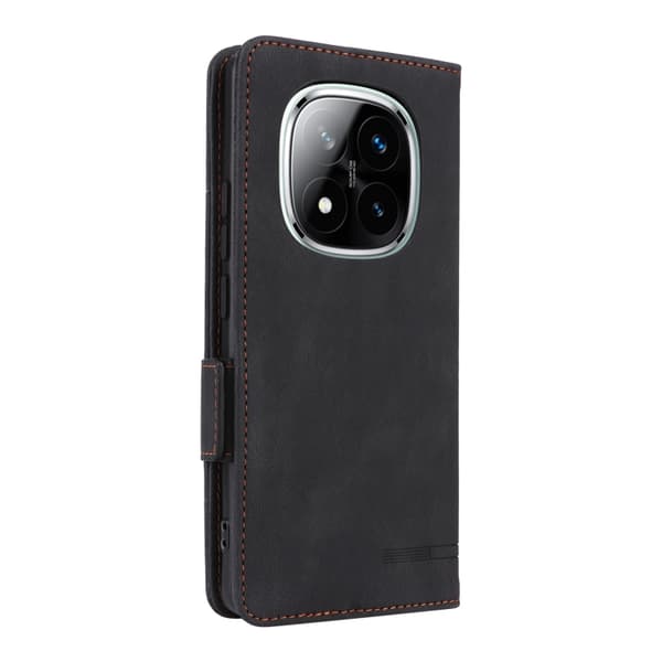 Redmi Note 14 Pro / Note 14 Pro+ 5G Magnetisk Låsfunktion Läderfodral Svart