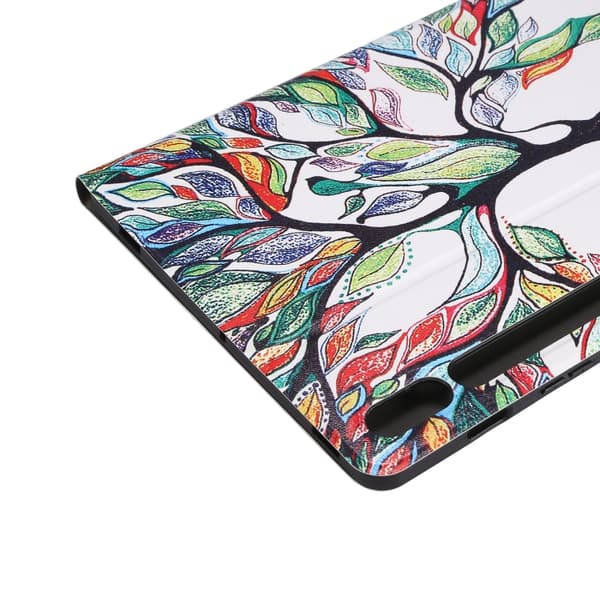 Samsung Galaxy Tab S8/S7 Smartfodral med målat pennfack Mirakelträd