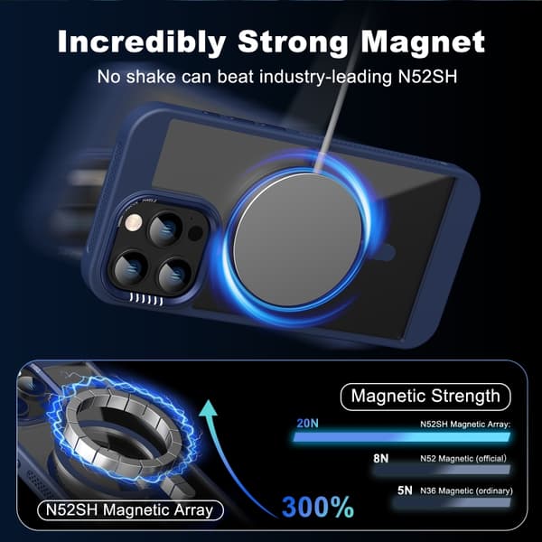 iPhone 16 Pro Honeycomb Kylskal med MagSafe Purpur