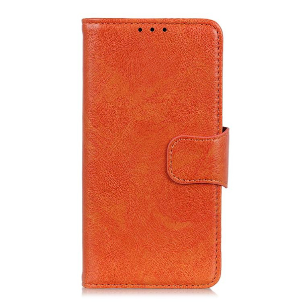 iPhone 17 Pro Skal - Nappa-textur - Läder Orange