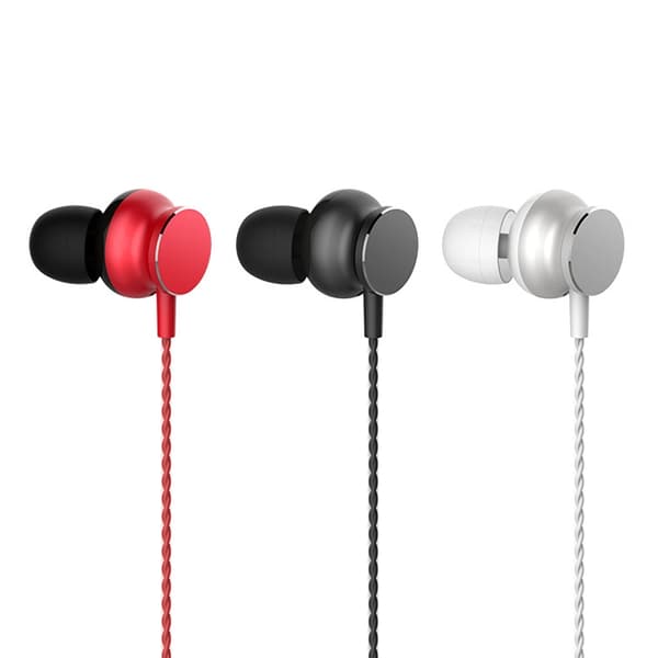 2 st TS118 3,5 mm metalltrådade spelhörlurar Silvergrå