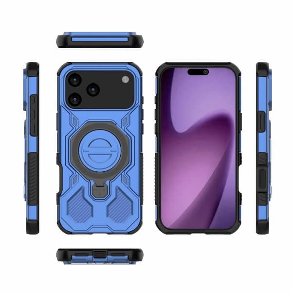 iPhone 17 Pro Skal - Solid Färg med MagSafe Magnetisk TPU+PC Blå