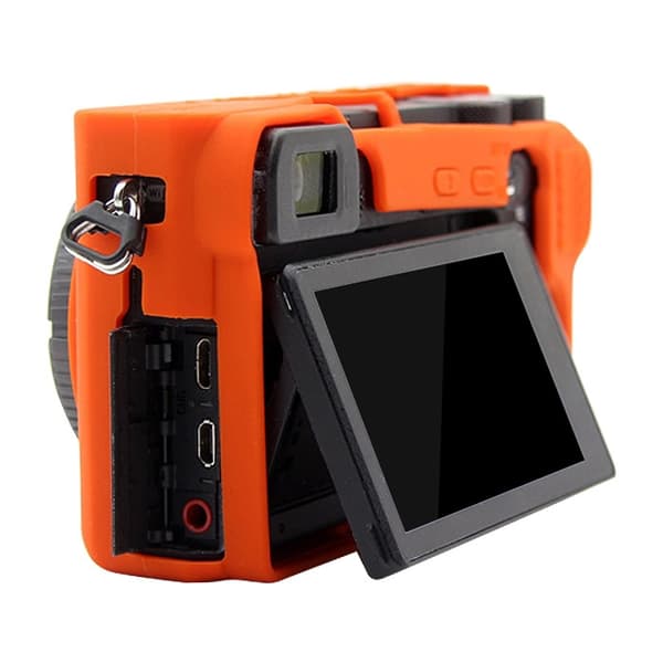 Mjukt silikonfodral för Sony ILCE-6500 Orange