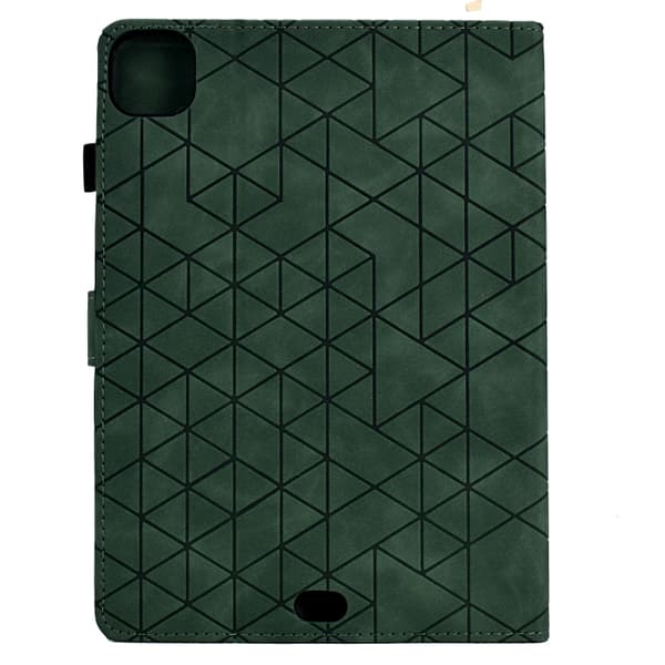 iPad Pro 11 2024 Skal i Rhombus TPU Smart Läderfoder Grön