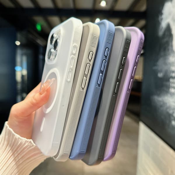 iPhone 17 Pro Max Transparent TPU Hybrid PC Magsafe Skal Vit