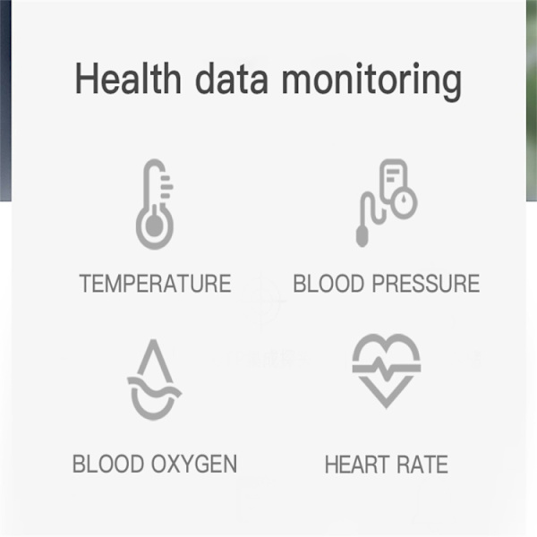 C6T 0,96 tums färgskärm Smart Watch IP67 Vattentät Vit