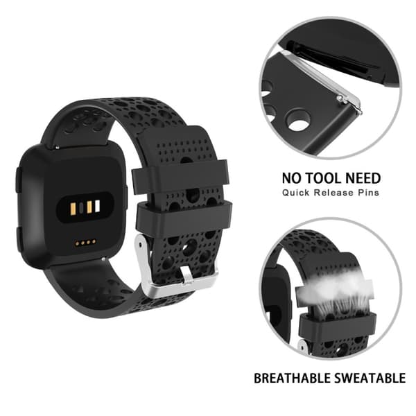 För FITBIT Versa andningsbart watch Gray