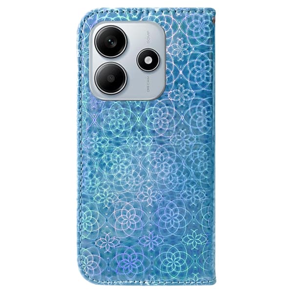 Redmi Note 14 5G - Färgglad Magnetisk Spänne Läder fodral Blå