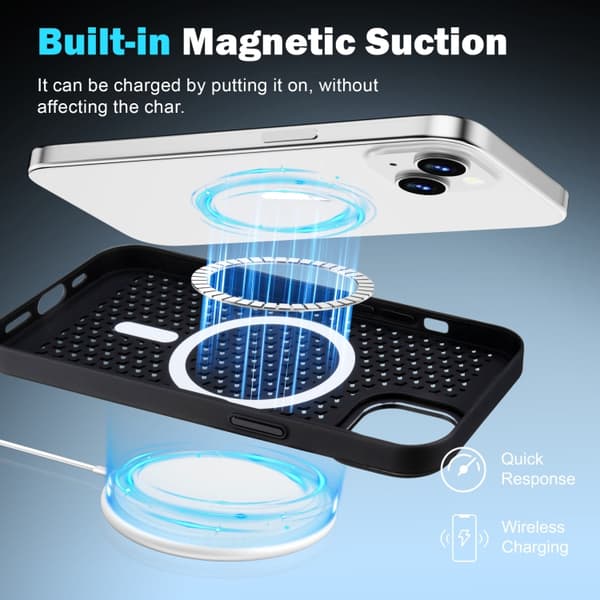 iPhone 16 Pro Max Ice Feeling Kylande MagSafe Magnetisk Skal Vit