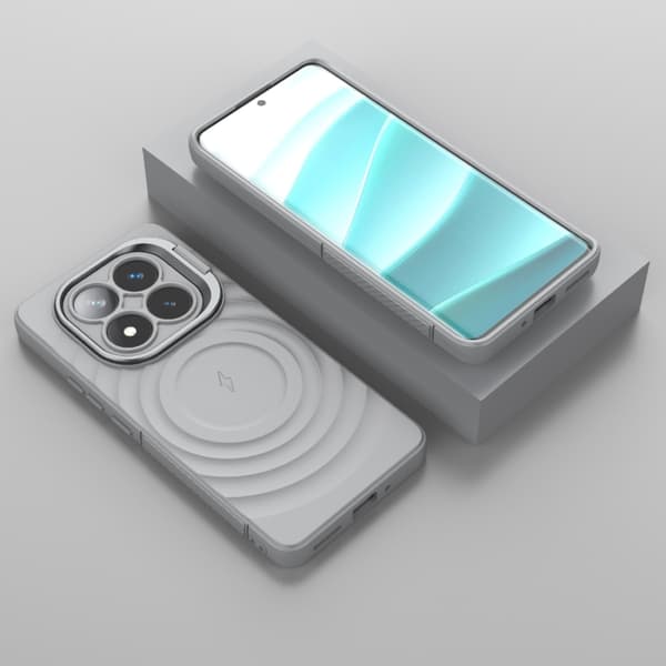 Redmi Note 14 Pro 5G - Linseram med MagSafe, Korrugerad fodral Grå