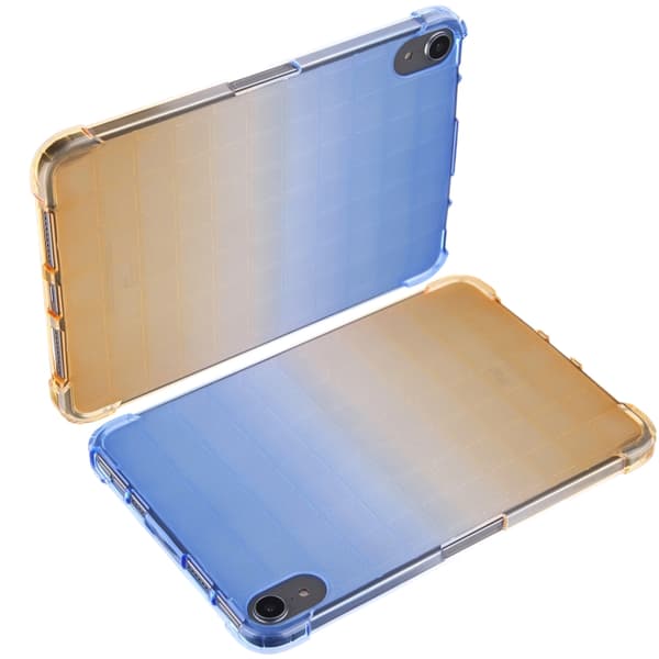 iPad 11 11th Gen / 10.9 10th Gen 2022/2025 - Square Gradient TPU Skal Blå Gradient Gul