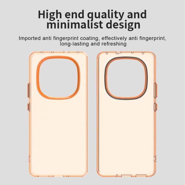 Redmi Note 14 Pro 5G - Candy PC Hybrid TPU Stöttåligt Mobilskal Orange