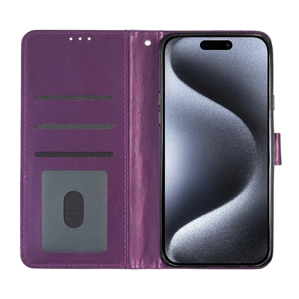 iPhone 16 Pro Max Glitter Powder Skal Fodral - Elegant och Skyddande Mobilskydd Purpur