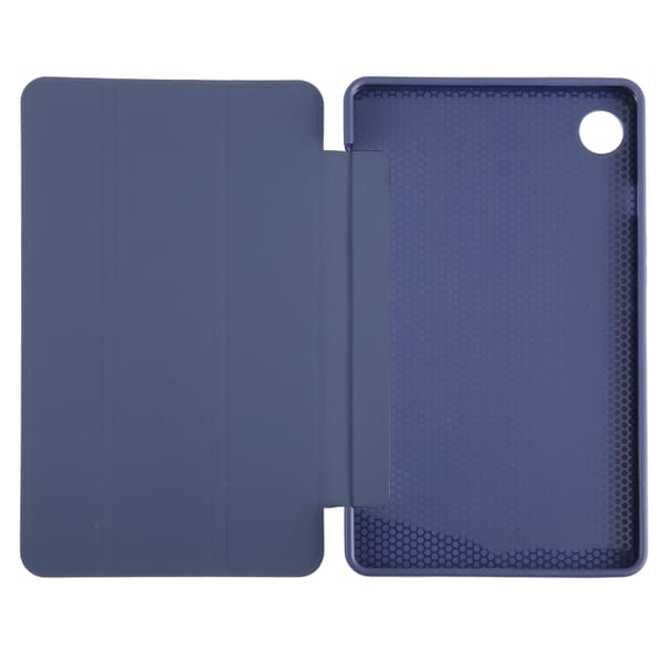 Samsung Galaxy Tab A9 / A11 Tri-fold TPU Läderfodral Mörkblå