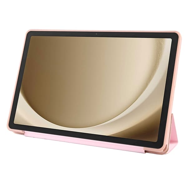 Samsung Galaxy Tab A9+ / A11+ Tri-fold TPU Läderfodral Roséguld