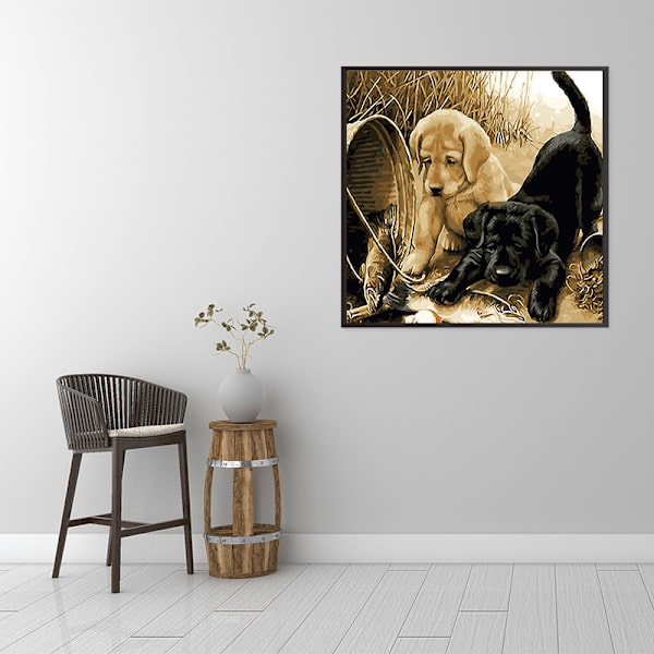 5D DIY Diamond painting - Hund