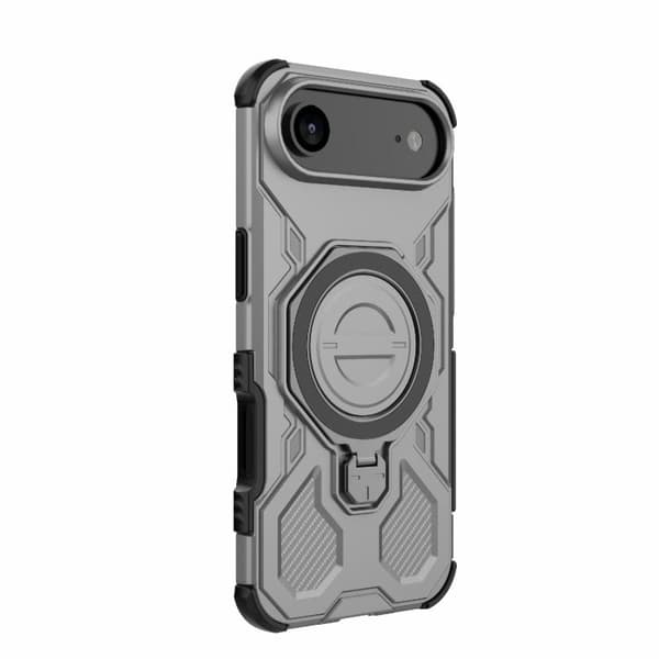iPhone 17 Air Skal - Solid Färg med MagSafe Magnetisk TPU+PC Grå