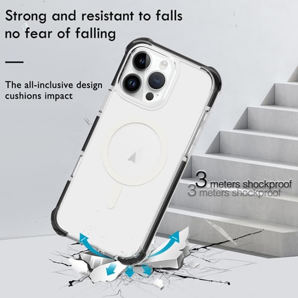 iPhone 18 Pro Max / iPhone 17 Pro Max Skal - Akryl med MagSafe och Stötsäker Design Blå