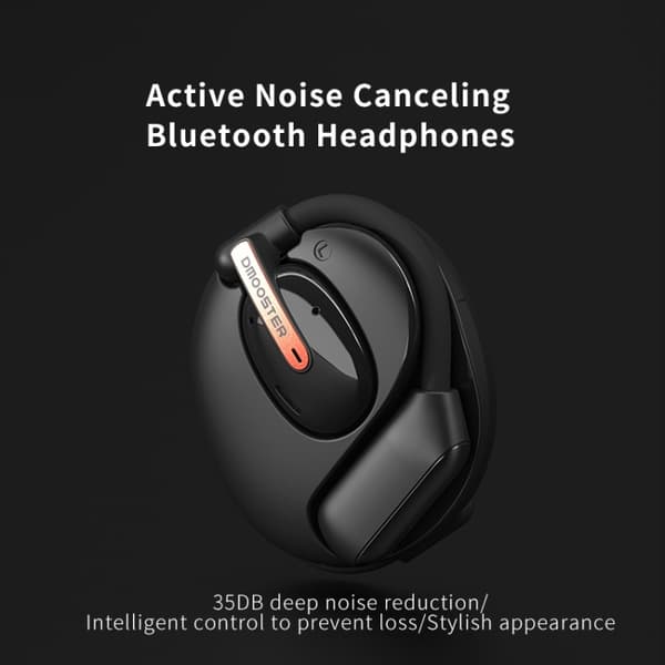 D MOOSTER D57 OWS Öronmonterade ENC Bluetooth-hörlurar Svart