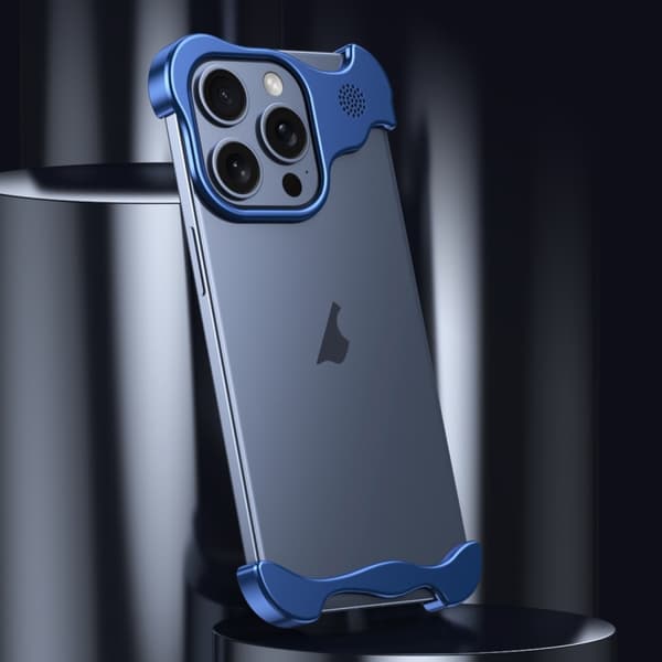 iPhone 16 Pro Aromaterapi Legeringsramlös Skal Blå