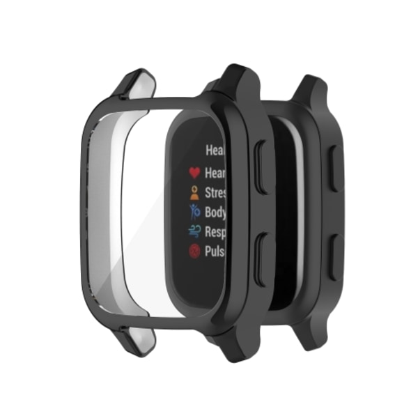 För Garmin Venu Sq 2 Full Coverage TPU case watch Black