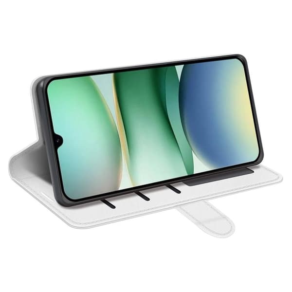 Redmi A5 4G - R64 Textur Horisontell Flip Läderfodral Vit