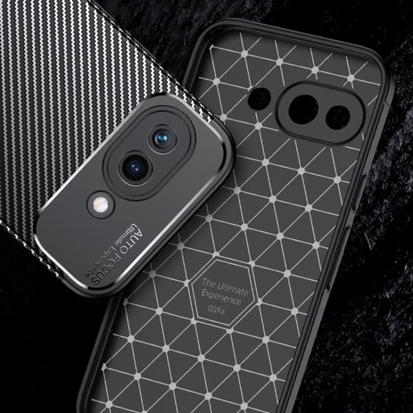 för Pixel 9a Skal i Kolfibertextur - Stöttålig TPU Telefonfodral