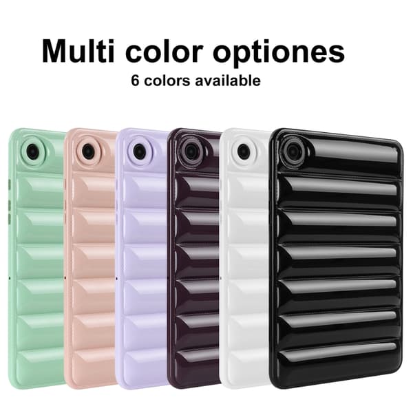 Samsung Galaxy Tab A7 Lite T220/T225 Stötsäker Fodral med Eiderdown Kudde Vit