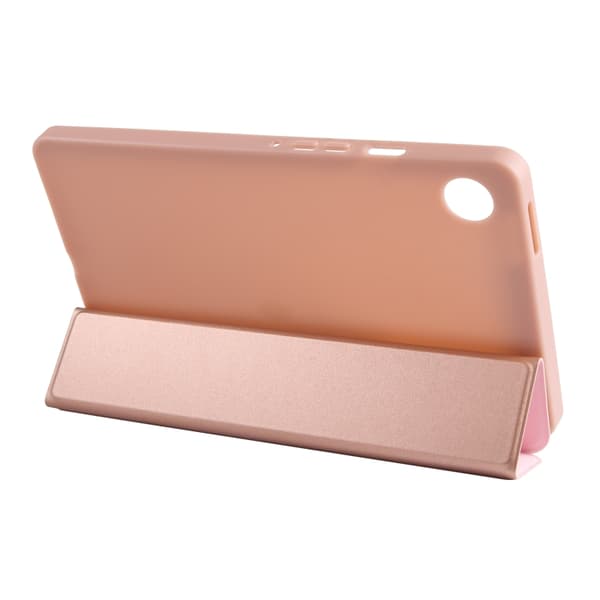 Samsung Galaxy Tab A9 / A11 Tri-fold TPU Läderfodral Roséguld