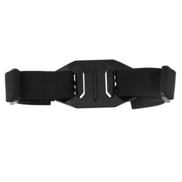 Justerbar hjälmremfäste för GoPro Hero12 Black / Hero11 /10 /9 /8 /7 /6 /5, Insta360 Ace / Ace Pro, DJI Osmo Action 4 och andra actionkameror