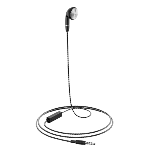 hoco M61 1,2 m Nice Tone Single Ear Universal Wired Earphones med mikrofon Svart