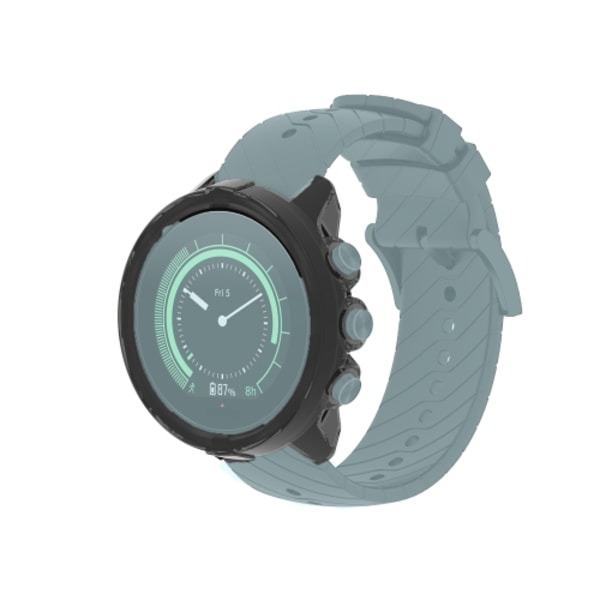 För Suunto 9 Transparent TPU Silikon Watch Case Transparent Black