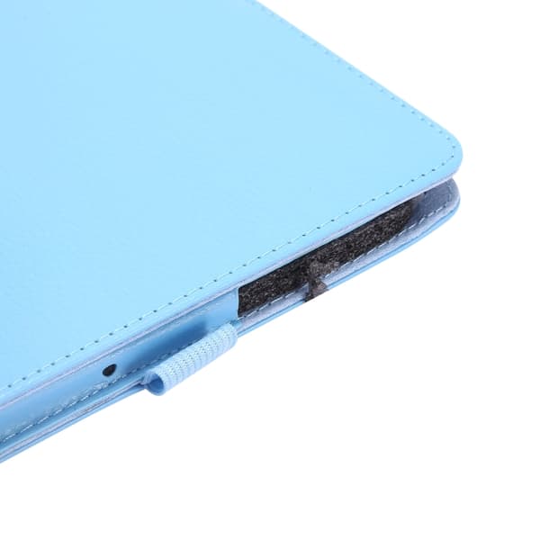 Samsung Galaxy Tab A9+ / A11+ Litchi Textur Läderfodral med Ställ Mörkblå