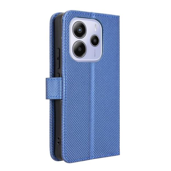 Redmi Note 14 4G - EU Version Diamanttextur Läderfodral Blå