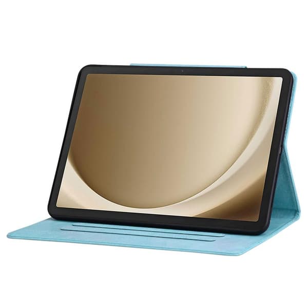 Samsung Galaxy Tab S10 FE+ Cat Buckle Läderfodral Himmelblå