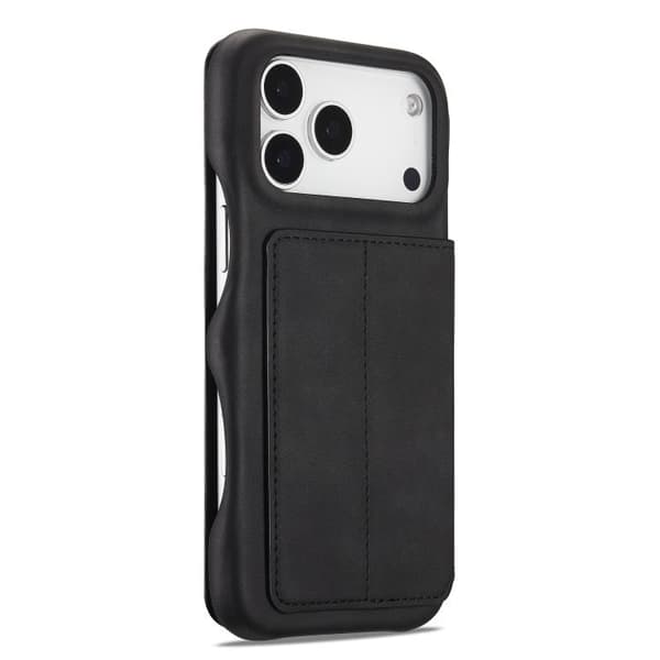 iPhone 18 Pro Max / iPhone 17 Pro Max Skal läderfodral LC.IMEEKE Hon Ancient Series Flip Svart