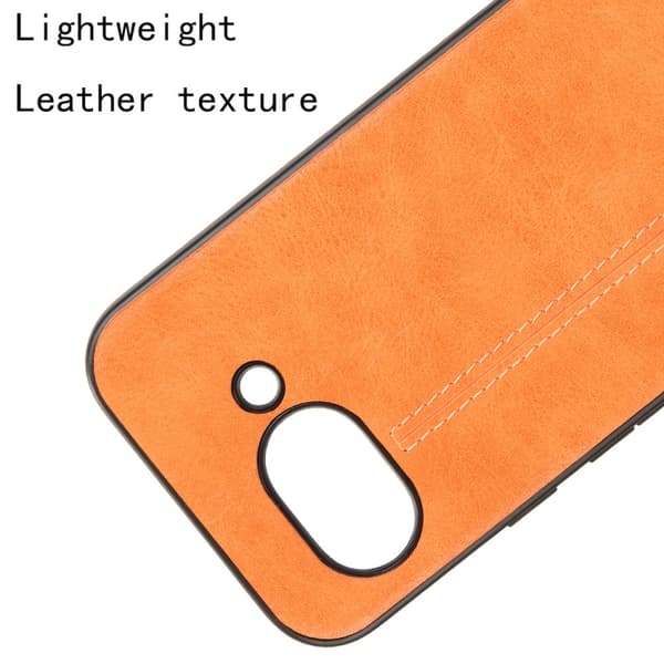 för Pixel 9a - Cow Pattern Sytt Kortfodral Skal Orange