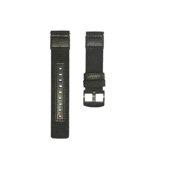 För Garmin Move Style 20 mm Canvas slitstarkt watch Black