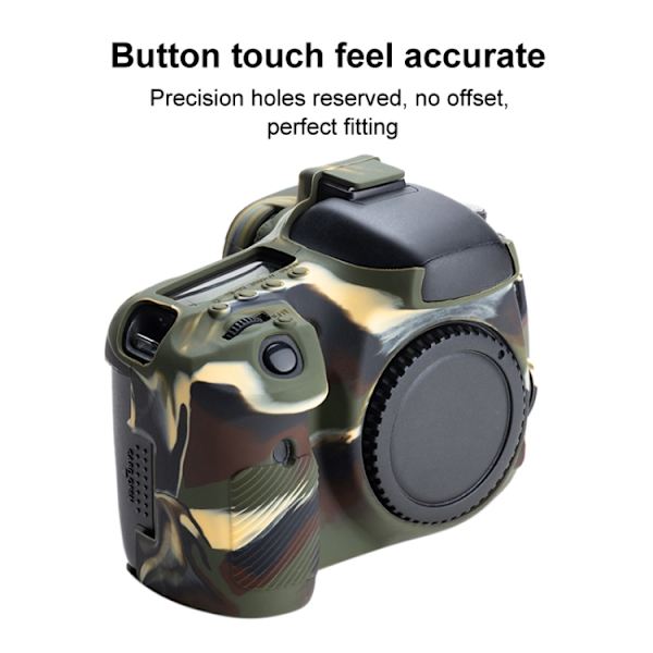 Mjukt silikonfodral för Canon EOS 7D Kamouflage