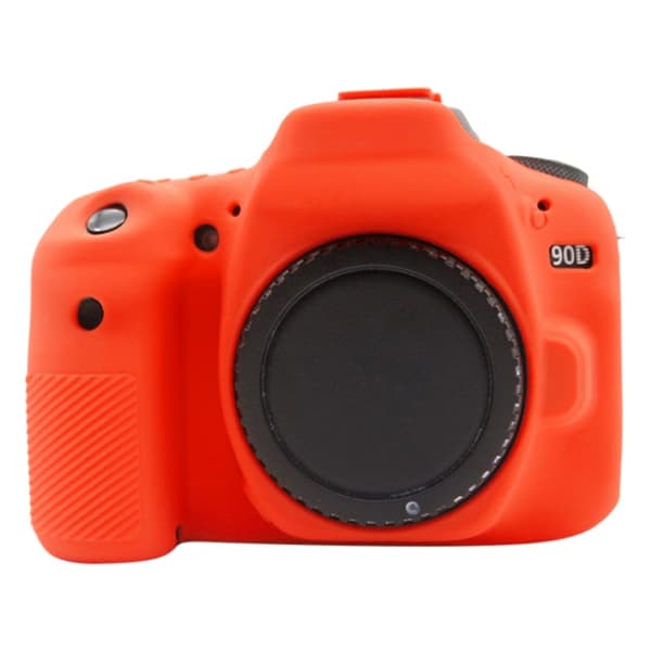 Mjukt silikonfodral för Canon EOS 90D Röd
