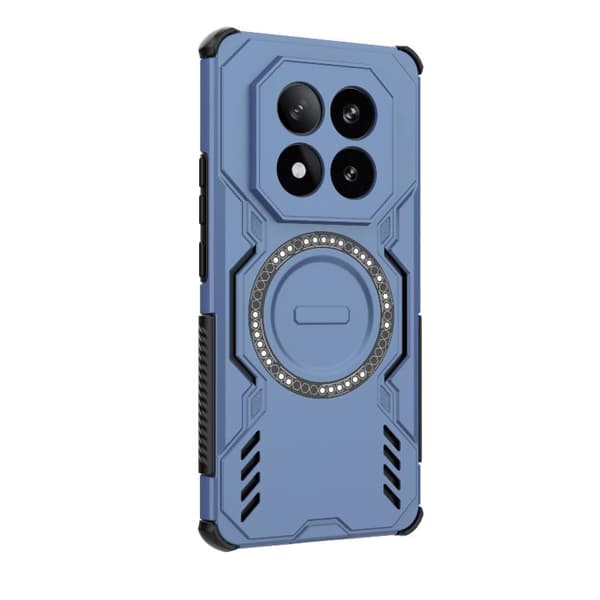 Redmi Note 14 Pro+ 5G - Butterfly Armor MagSafe Magnetisk Ring Stötsäker Mobilskal Blå