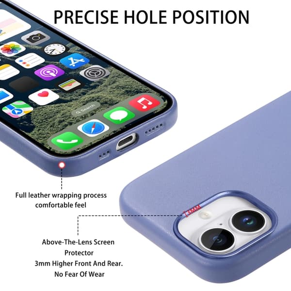 iPhone 16 Pro Max Electroplaterad Metallknapp MagSafe Skal Blå