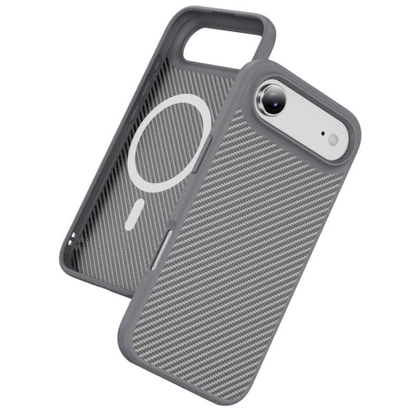 iPhone 17 Air Skal med Kolfiberstruktur och MagSafe Grå