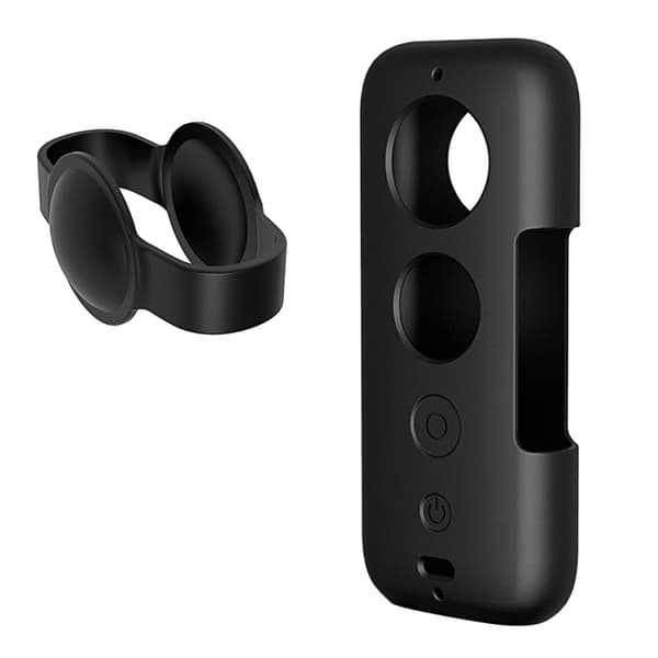 Silikonfodral med objektivskydd för Insta360 ONE X Svart