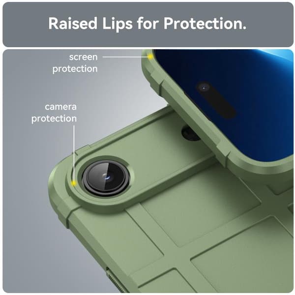 iPhone 17 Air Skal med Full Coverage och Stötabsorberande TPU Grön